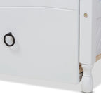 Letto singolo a capanna in stile rustico con rotelle estraibili
