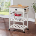 Carrello da Cucina con Ripiani e Cassetto