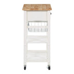 Carrello da Cucina con Ripiani e Cassetto