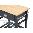 Carrello da Cucina con Ripiani e Cassetto