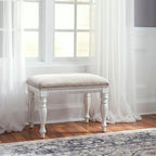 Mobile bagno anticato bianco con specchio e contenitore
