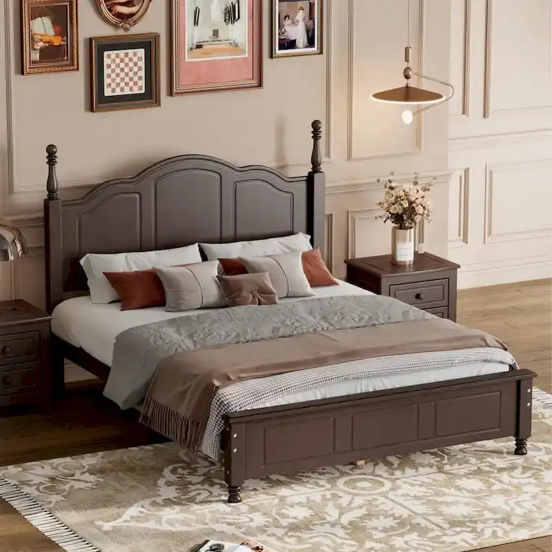 Struttura Letto a Piattaforma in Legno a Grandezza Naturale