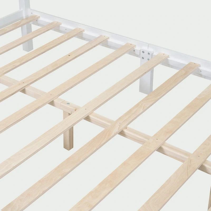 Struttura Letto a Piattaforma in Legno a Grandezza Naturale
