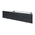 Letto imbottito Wingback con borchie cromate e cassetti contenitore