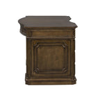 Scrivania direzionale piccola Antique Toffee con vani contenitore