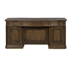 Scrivania direzionale piccola Antique Toffee con vani contenitore