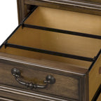 Scrivania direzionale piccola Antique Toffee con vani contenitore