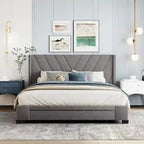 Letto Matrimoniale con Contenitore e 3 Cassetti