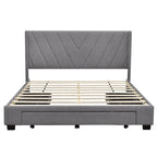 Letto Matrimoniale con Contenitore e 3 Cassetti