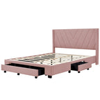 Letto Matrimoniale con Contenitore e 3 Cassetti