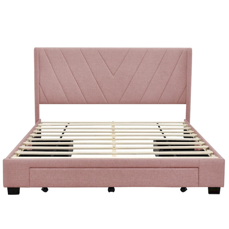 Letto Matrimoniale con Contenitore e 3 Cassetti