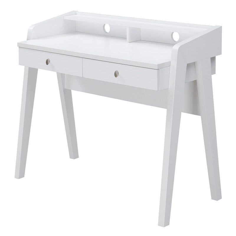Scrivania a 2 cassetti con ripiano aperto per Home Office