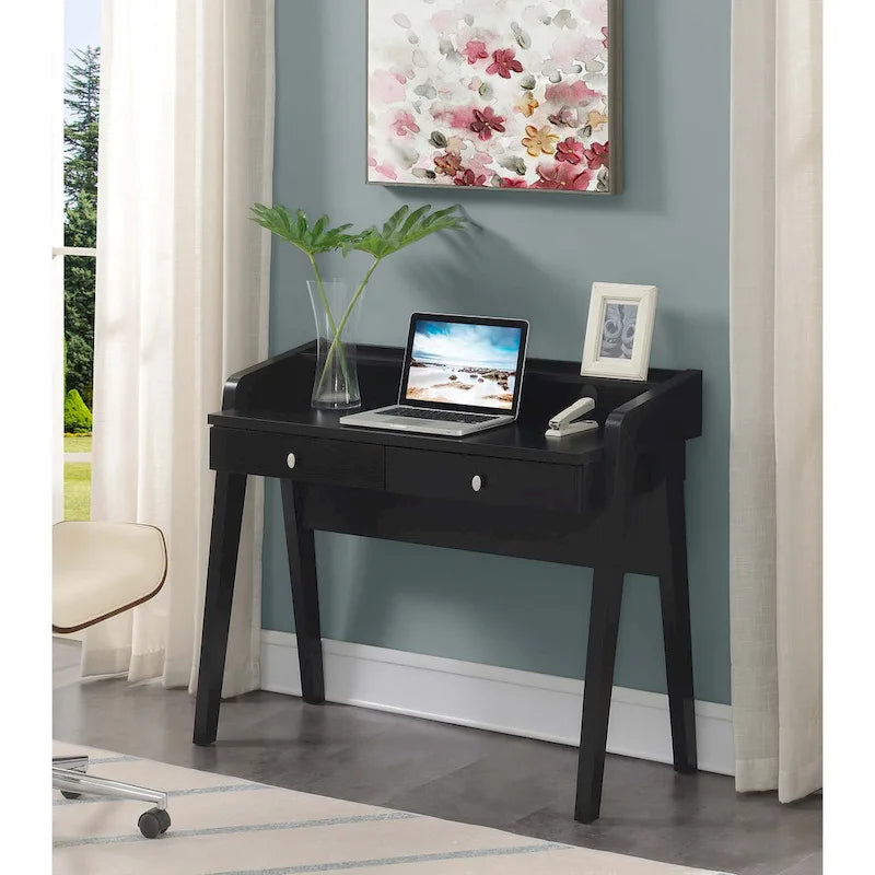 Scrivania a 2 cassetti con ripiano aperto per Home Office