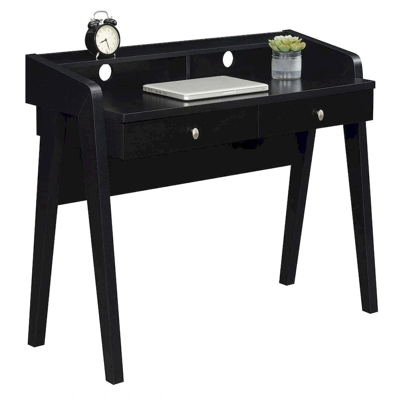 Scrivania a 2 cassetti con ripiano aperto per Home Office