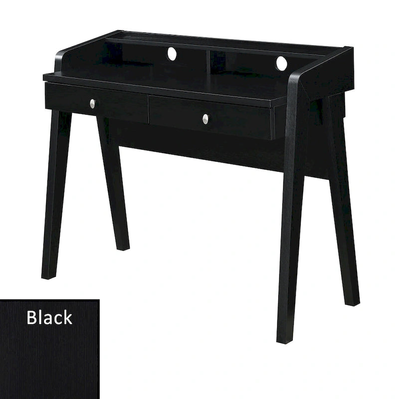 Scrivania a 2 cassetti con ripiano aperto per Home Office