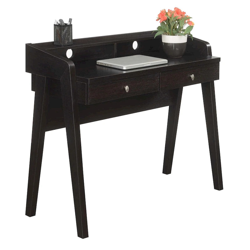 Scrivania a 2 cassetti con ripiano aperto per Home Office