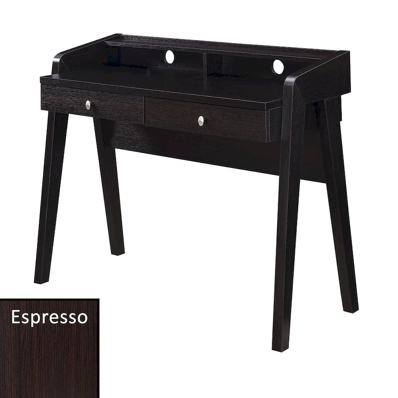 Scrivania a 2 cassetti con ripiano aperto per Home Office
