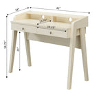 Scrivania a 2 cassetti con ripiano aperto per Home Office