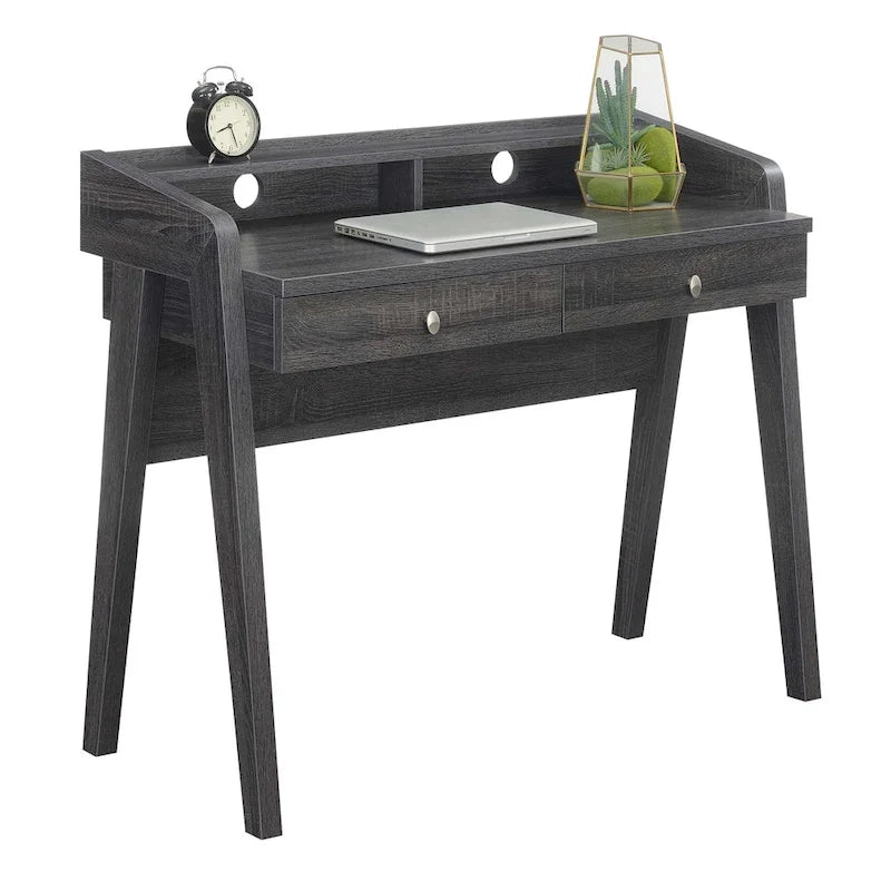 Scrivania a 2 cassetti con ripiano aperto per Home Office