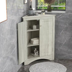 Mobiletto angolare per bagno e cucina con ripiani regolabili