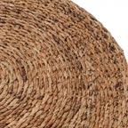 Tavolino rotondo in abaca e rattan intrecciato a mano 18 pollici