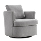Set di 2 Poltrone Girevoli Moderne in Ciniglia