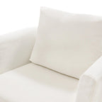 Set di 2 Poltrone Girevoli Moderne in Ciniglia