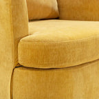 Set di 2 Poltrone Girevoli Moderne in Ciniglia