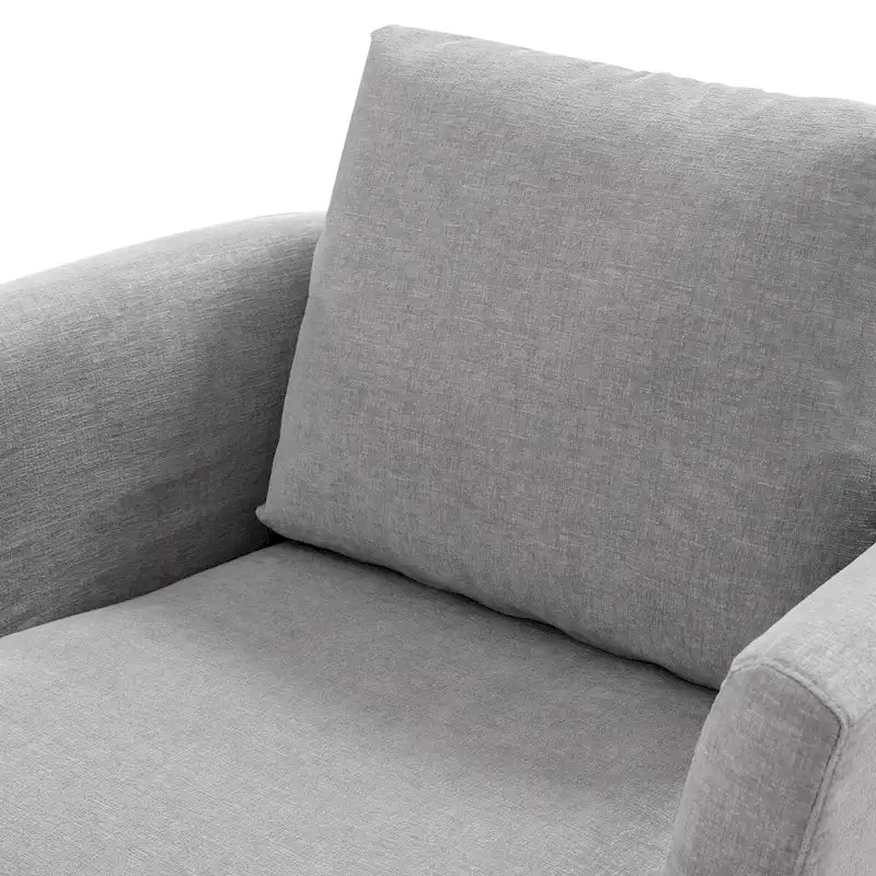 Set di 2 Poltrone Girevoli Moderne in Ciniglia