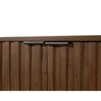 Consolle/credenza moderna di metà secolo, consolle da ufficio, credenza d'accento, marrone