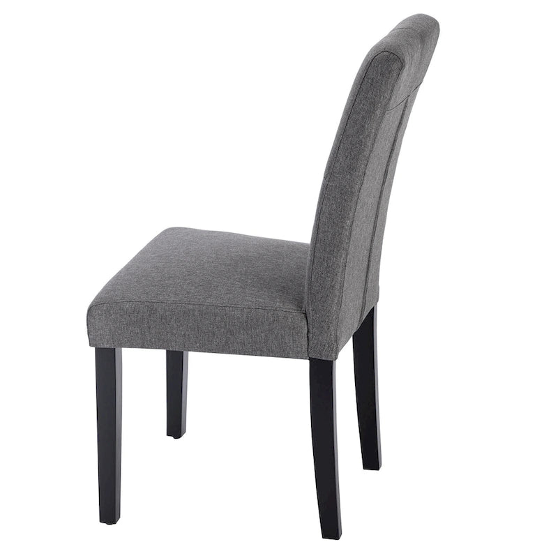 Sedie da pranzo imbottite set da 4 - Tessuto o similpelle