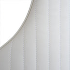 Set Moderno di 2 Sedie da Pranzo con Schienale Alto in Similpelle Beige