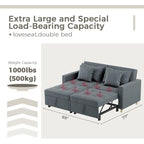 Poltrona letto convertibile 3-in-1 con divano doppio