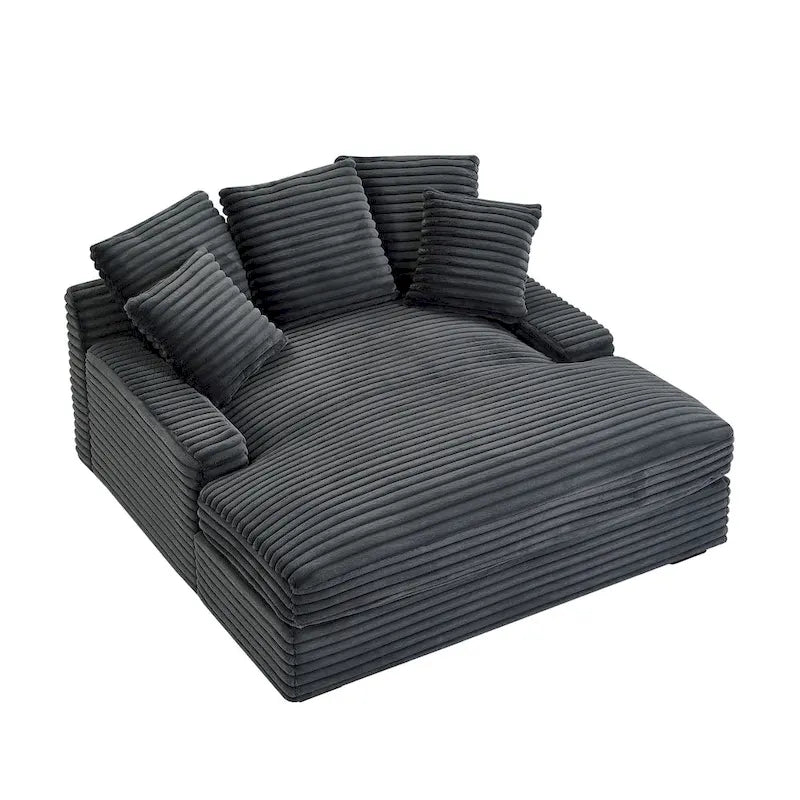 Divano Letto Matrimoniale Moderno, Comodo Divano Letto Cloud con Rivestimento in Morbida Corda Spessa