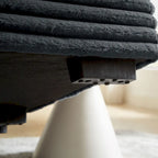 Divano Letto Matrimoniale Moderno, Comodo Divano Letto Cloud con Rivestimento in Morbida Corda Spessa