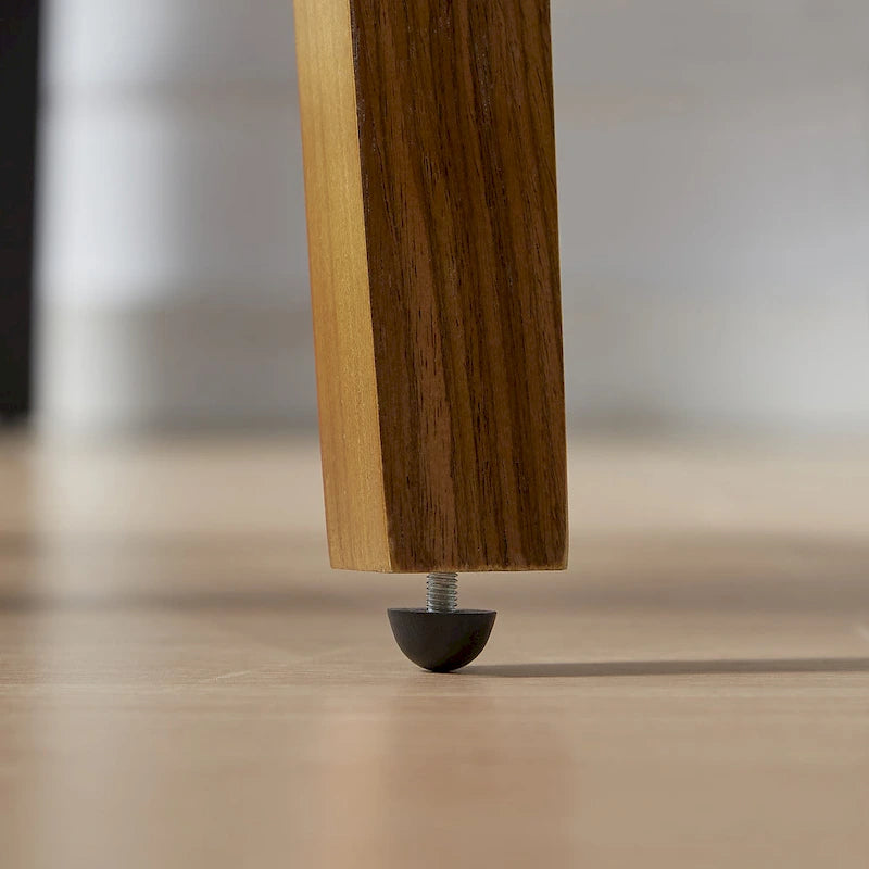 Sedie girevoli da pranzo in legno curvato e pelle PU, set da 2