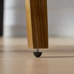 Sedie girevoli da pranzo in legno curvato e pelle PU, set da 2